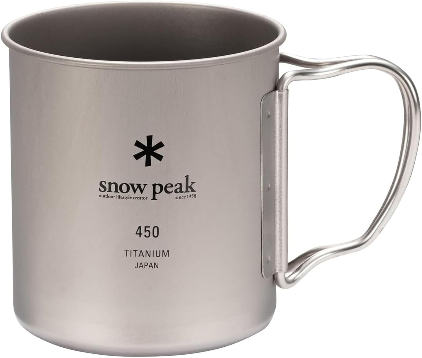 Snow Peak Titanium Single Wall Mug 450 - 450ml (MG-143)