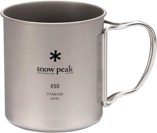 Snow Peak Titanium Single Wall Mug 450 - 450ml (MG-143)