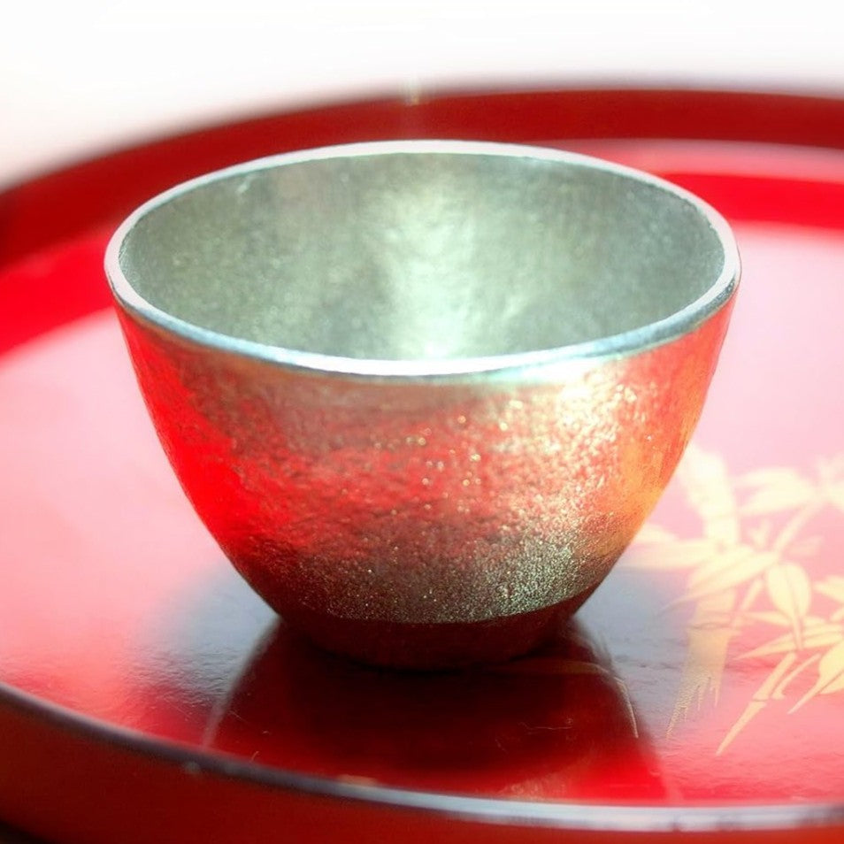 Nousaku Guinomi: 100% Pure Tin Sake Cup (90ml) - Handcrafted in Japan