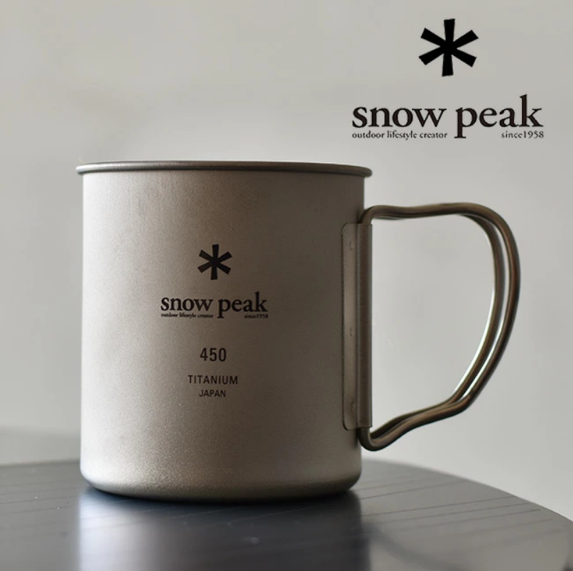 Snow Peak Titanium Single Wall Mug 450 - 450ml (MG-143)
