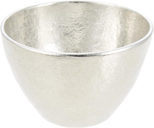 Nousaku Guinomi: 100% Pure Tin Sake Cup (90ml) - Handcrafted in Japan